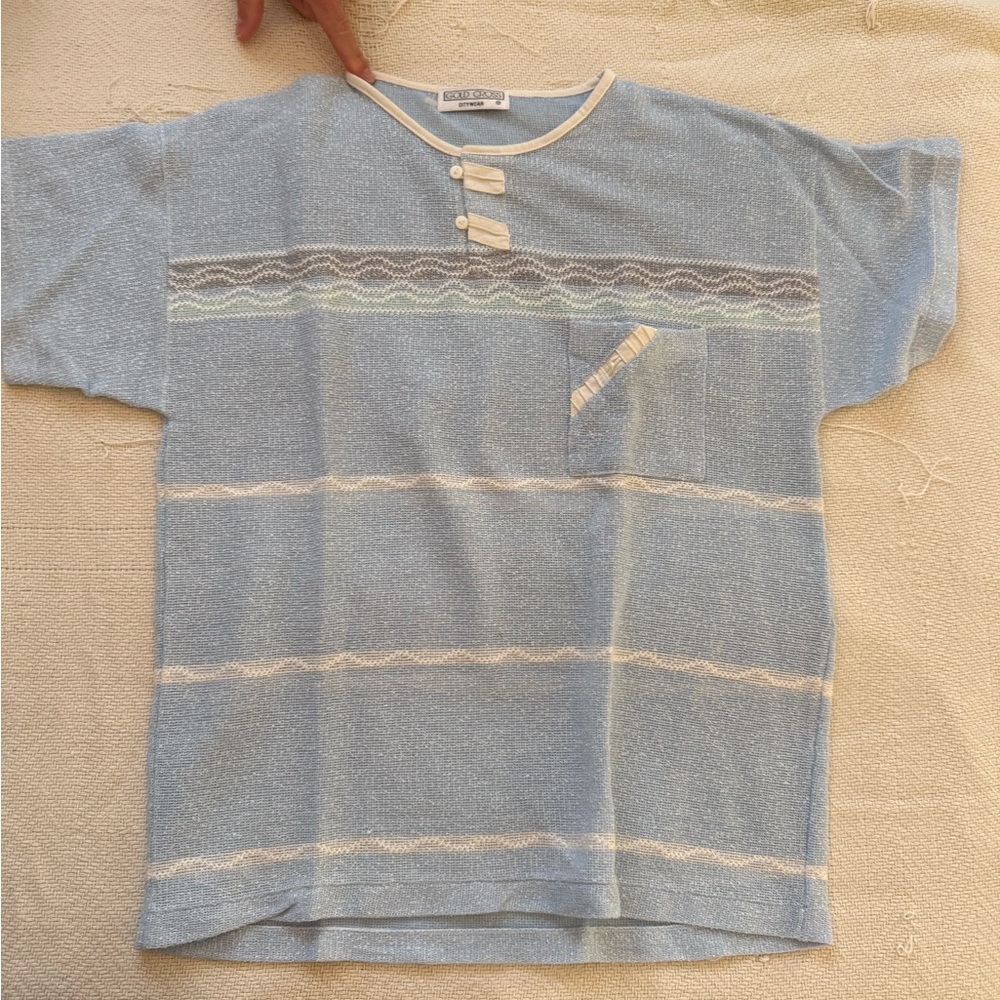 Vintage baby blue men’s shirt